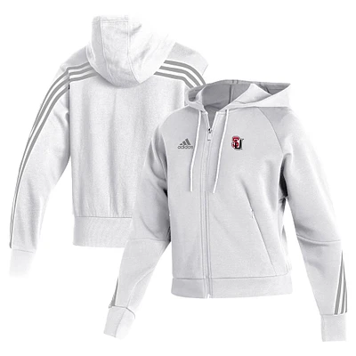 Women's adidas White Seattle Redhawks Fashion Full-Zip Hoodie