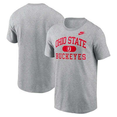 Men's Nike Heather Gray Ohio State Buckeyes Legacy Alma Mater T-Shirt