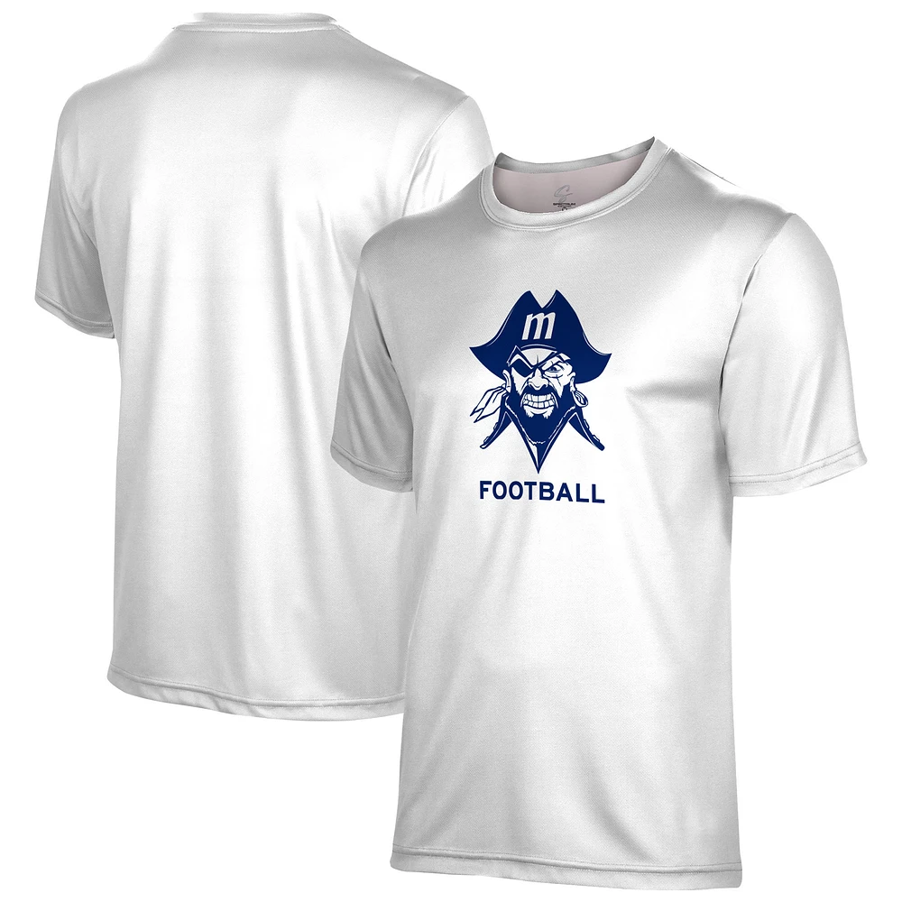 Men's ProSphere White Yosemite Community College District Football T-Shirt