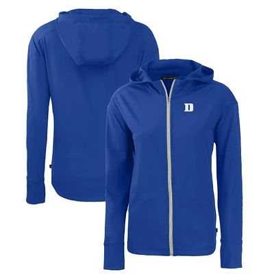 Women's Cutter & Buck Royal Duke Blue Devils Daybreak Eco Recycled Full-Zip Hoodie