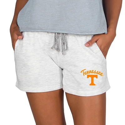 Women's Concepts Sport Ash Tennessee Volunteers Mainstream French Terry Tri-Blend Shorts