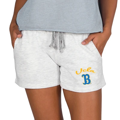 Women's Concepts Sport Ash UCLA Bruins Mainstream French Terry Tri-Blend Shorts