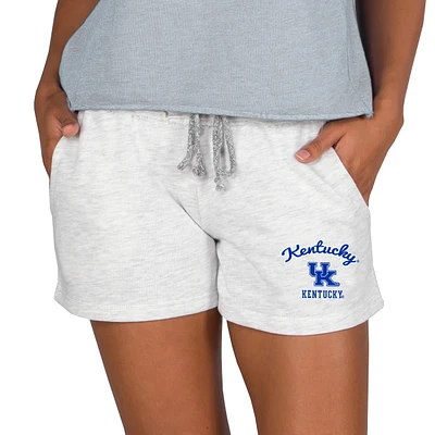Women's Concepts Sport Ash Kentucky Wildcats Mainstream French Terry Tri-Blend Shorts
