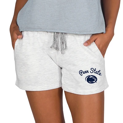 Women's Concepts Sport Ash Penn State Nittany Lions Mainstream French Terry Tri-Blend Shorts