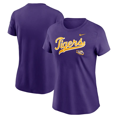 Women's Nike Purple LSU Tigers Local Script T-Shirt