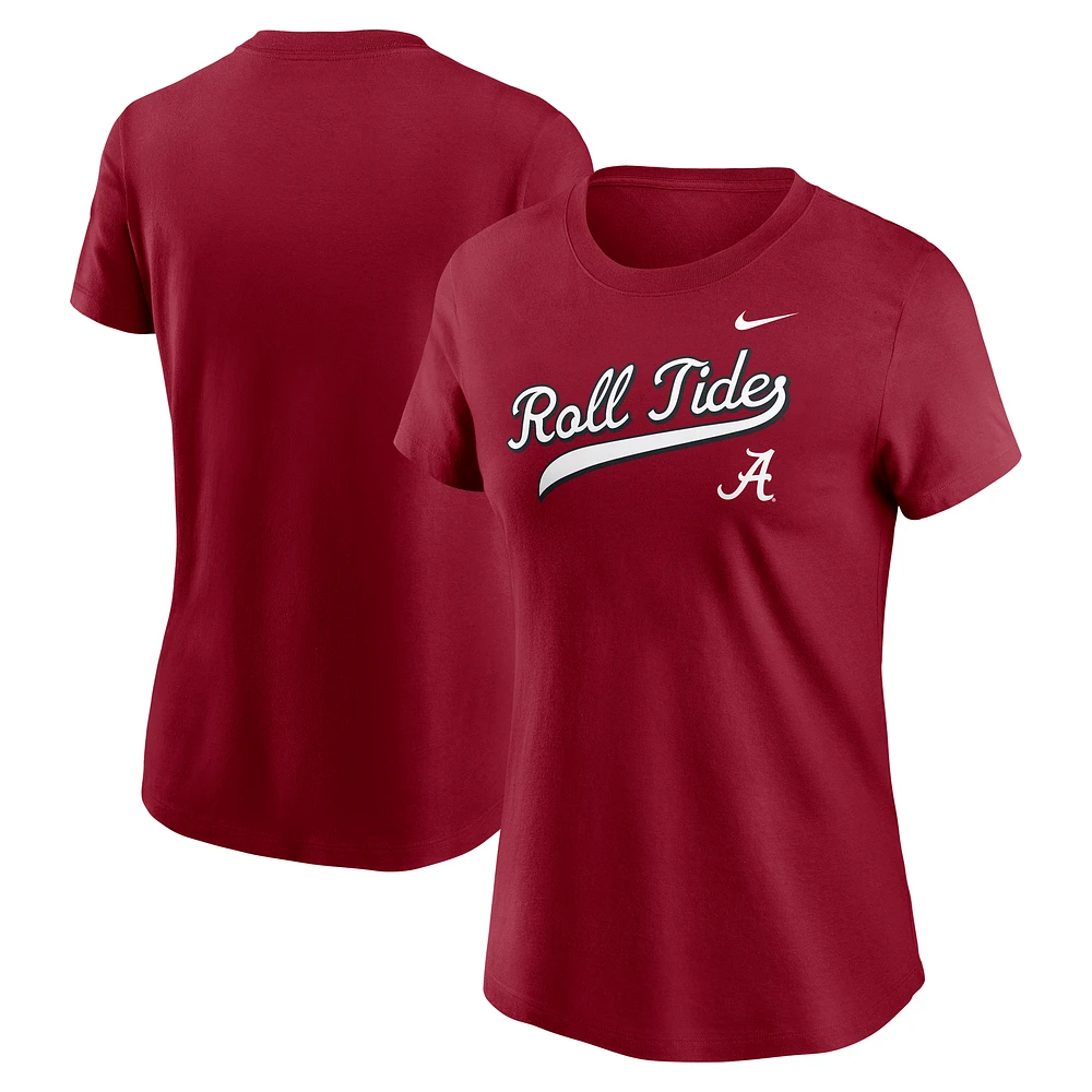 Women's Nike Crimson Alabama Tide Local Script T-Shirt