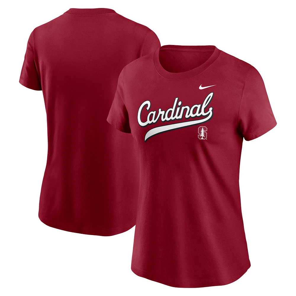Women's Nike Cardinal Stanford Local Script T-Shirt