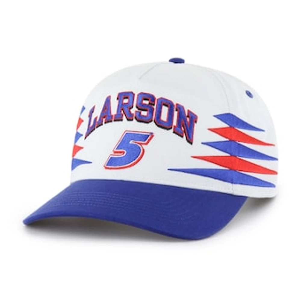 Men's '47 White Kyle Larson Diamond Cut Hitch Adjustable Hat