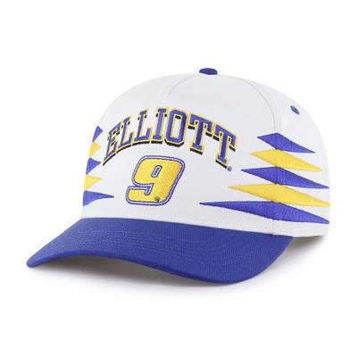 Men's '47 White Chase Elliott Diamond Cut Hitch Adjustable Hat