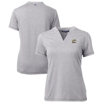 Women's Cutter & Buck Heather Gray Western Michigan Broncos Forge Heathered Stretch Blade Top