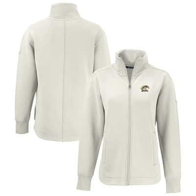Women's Cutter & Buck Tan Western Michigan Broncos Roam Eco Recycled Full-Zip Jacket