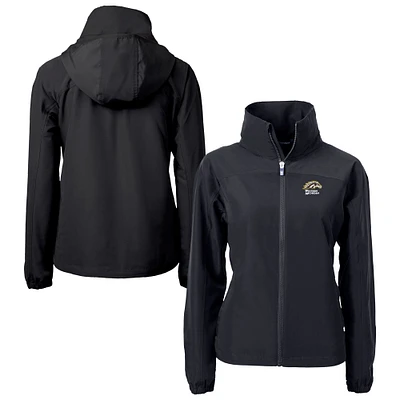 Women's Cutter & Buck Black Western Michigan Broncos Charter Eco Recycled Full-Zip Jacket