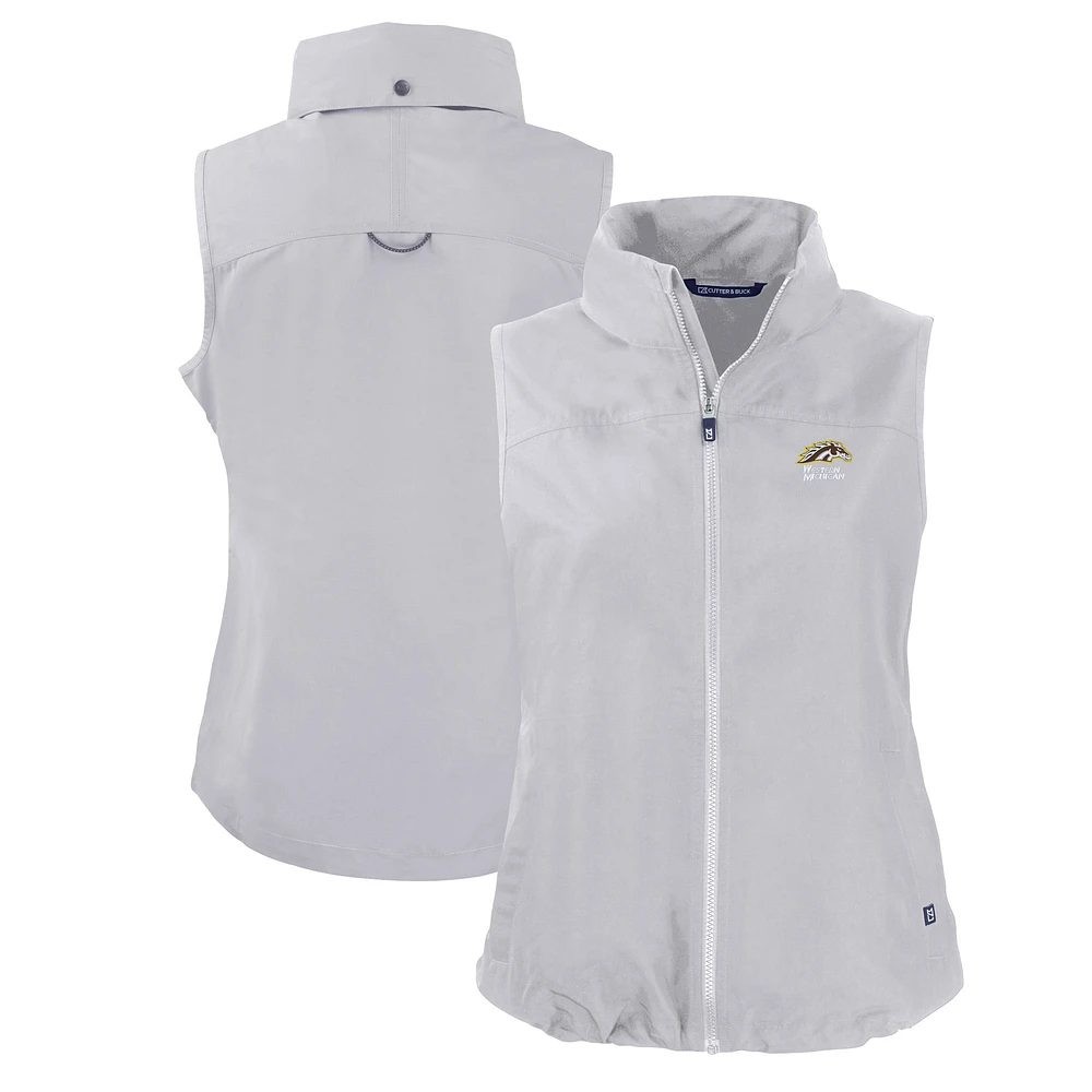 Women's Cutter & Buck Gray Western Michigan Broncos Eco Recycled Full-Zip Vest