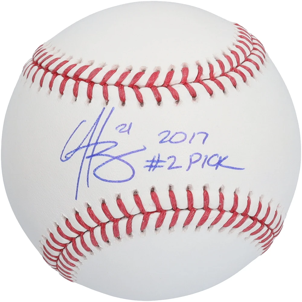 Hunter Greene Cincinnati Reds Autographed Baseball with "2017 #2 Pick" Inscription