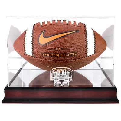 Texas Longhorns 100th Anniversary Mahogany Football Display Case