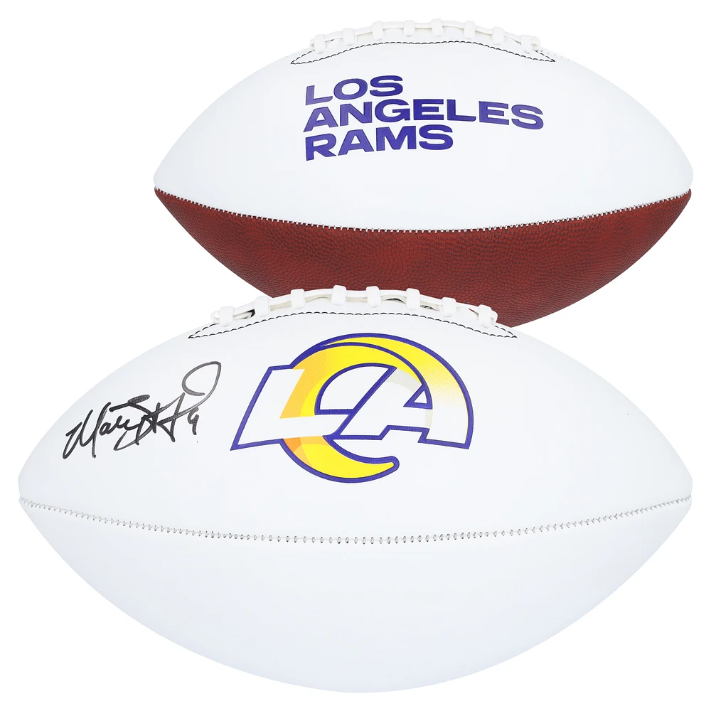 Matthew Stafford Los Angeles Rams Autographed Franklin White Panel Football