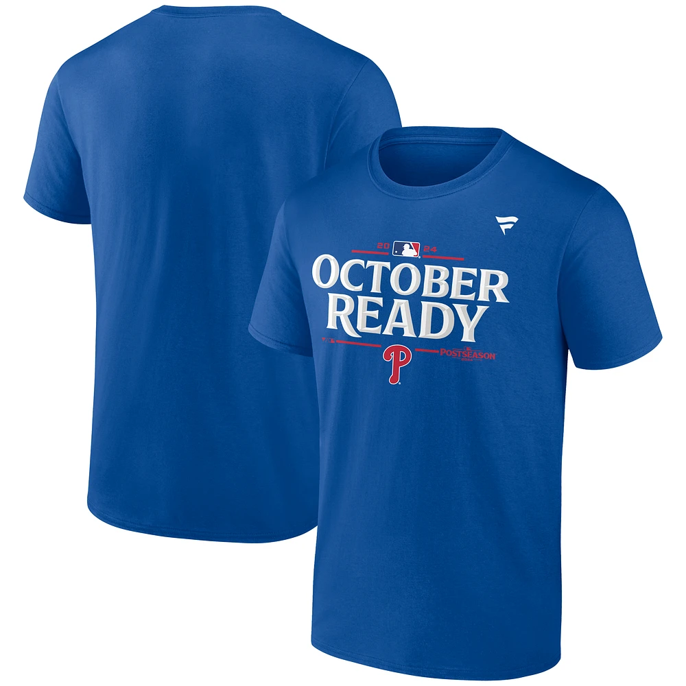 Men's Fanatics Royal Philadelphia Phillies 2024 MLB Postseason Locker Room T-Shirt