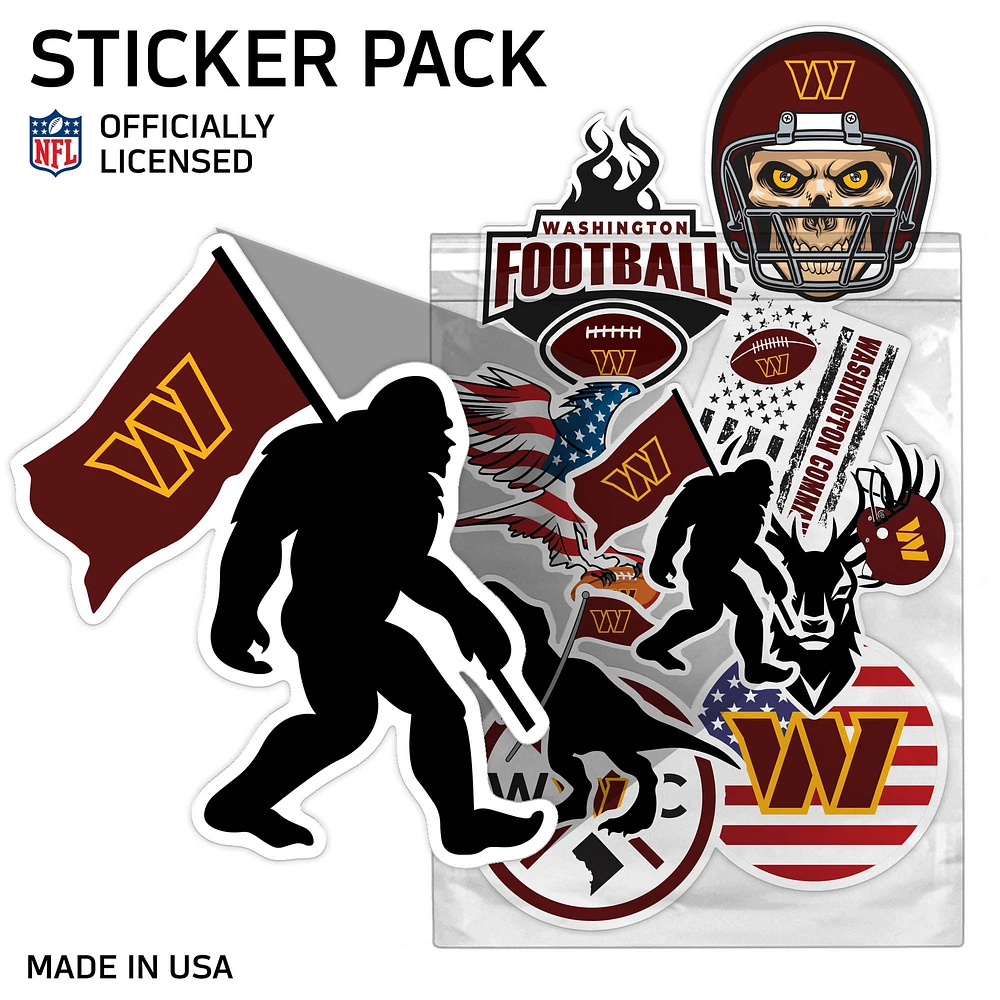 Washington Commanders Assorted Sticker Pack