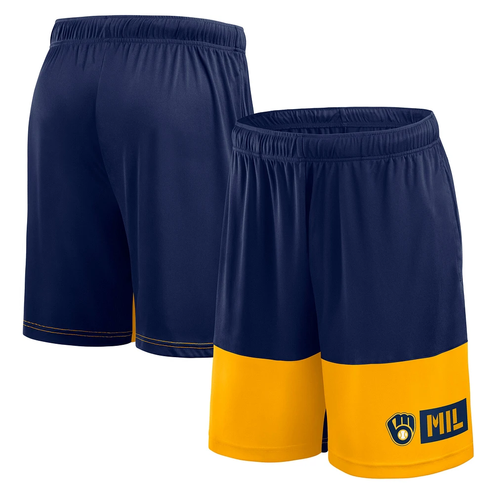Men's Fanatics Navy Milwaukee Brewers Best of the Shorts