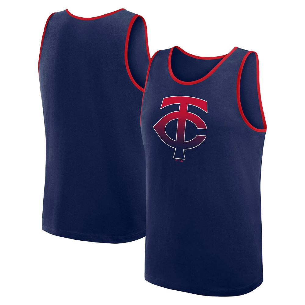 Men's Logo Athletic Navy Minnesota Twins Unmatched Success Tank Top