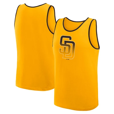 Men's Logo Athletic Gold San Diego Padres Unmatched Success Tank Top
