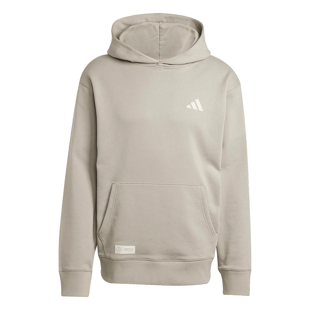 Men's adidas Tan Mercedes-AMG Petronas F1 Team Fan Wear Premium Pullover Hoodie