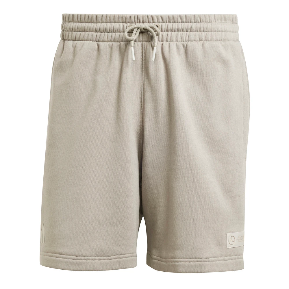 Men's adidas Tan Mercedes-AMG Petronas F1 Team Fan Wear Premium Sweat Shorts
