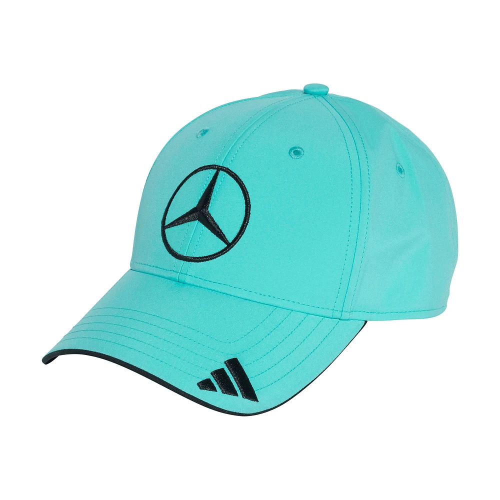 Women's adidas Aqua Mercedes-AMG Petronas F1 Team Driver Wear Adjustable Hat