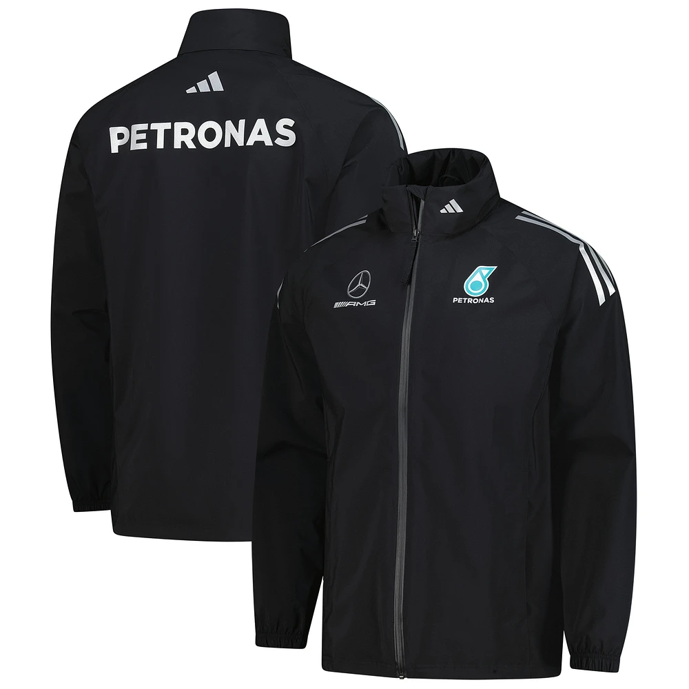 Men's adidas Black Mercedes-AMG Petronas F1 Team Wear Mechanics Full-Zip Jacket