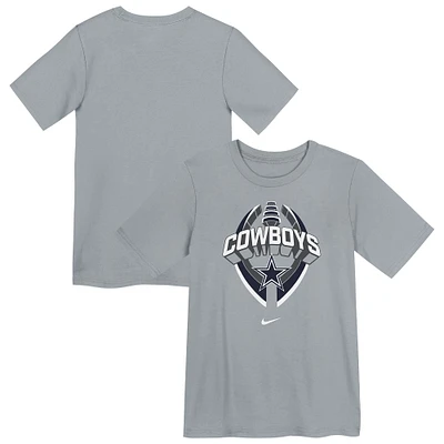 Preschool Nike Gray Dallas Cowboys Icon Legend Performance T-Shirt