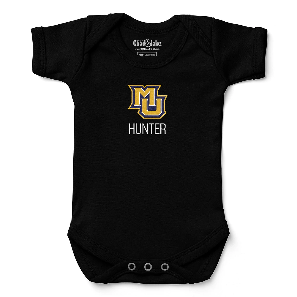 Newborn & Infant Chad Jake Marquette Golden Eagles Personalized Team Logo Bodysuit