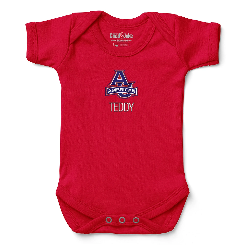 Newborn & Infant Chad Jake American University Eagles Personalized Team Logo Bodysuit