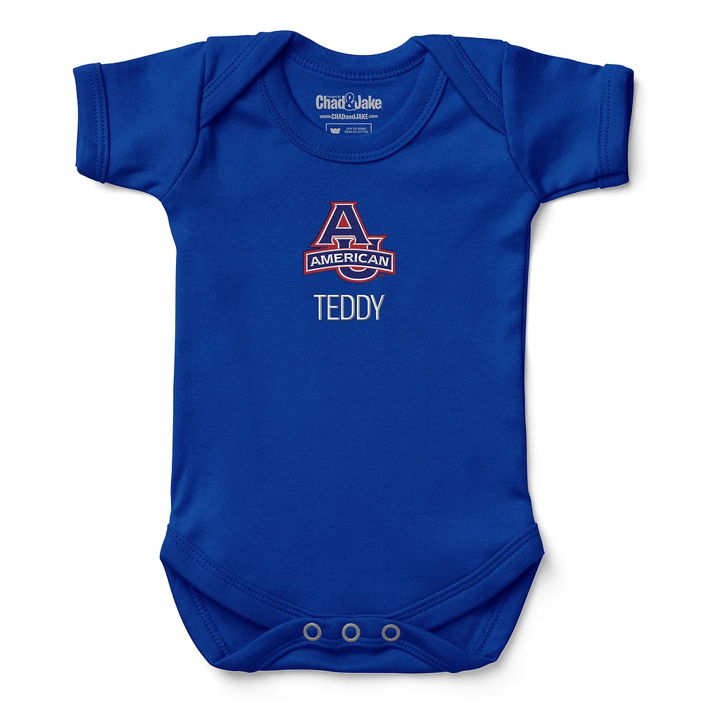 Newborn & Infant Chad Jake Royal American University Eagles Personalized Team Logo Bodysuit