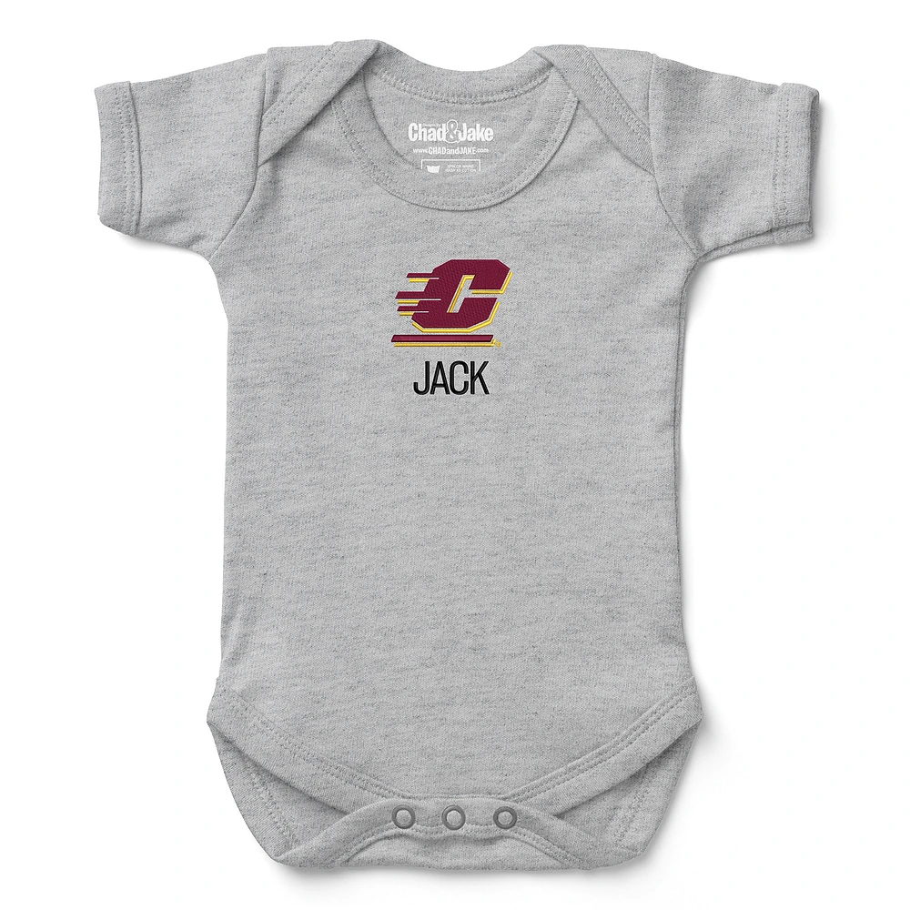 Newborn & Infant Chad Jake Central Michigan Chippewas Personalized Team Logo Bodysuit