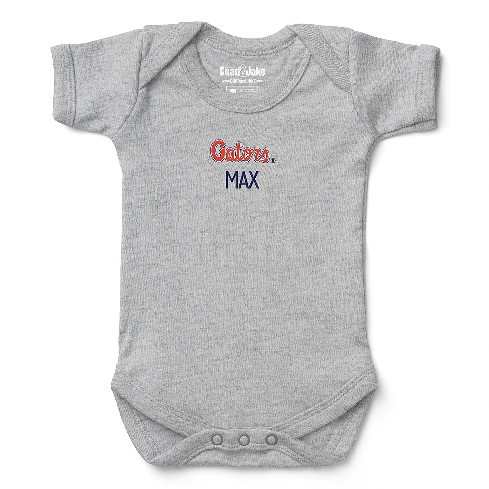 Newborn & Infant Chad Jake Florida Gators Personalized Team Logo Bodysuit