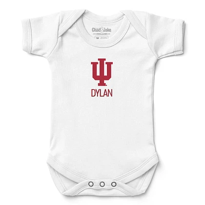 Newborn & Infant Chad Jake Indiana Hoosiers Personalized Team Logo Bodysuit