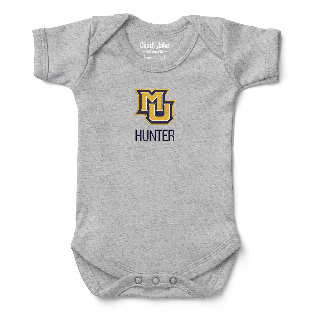 Newborn & Infant Chad Jake Marquette Golden Eagles Personalized Team Logo Bodysuit