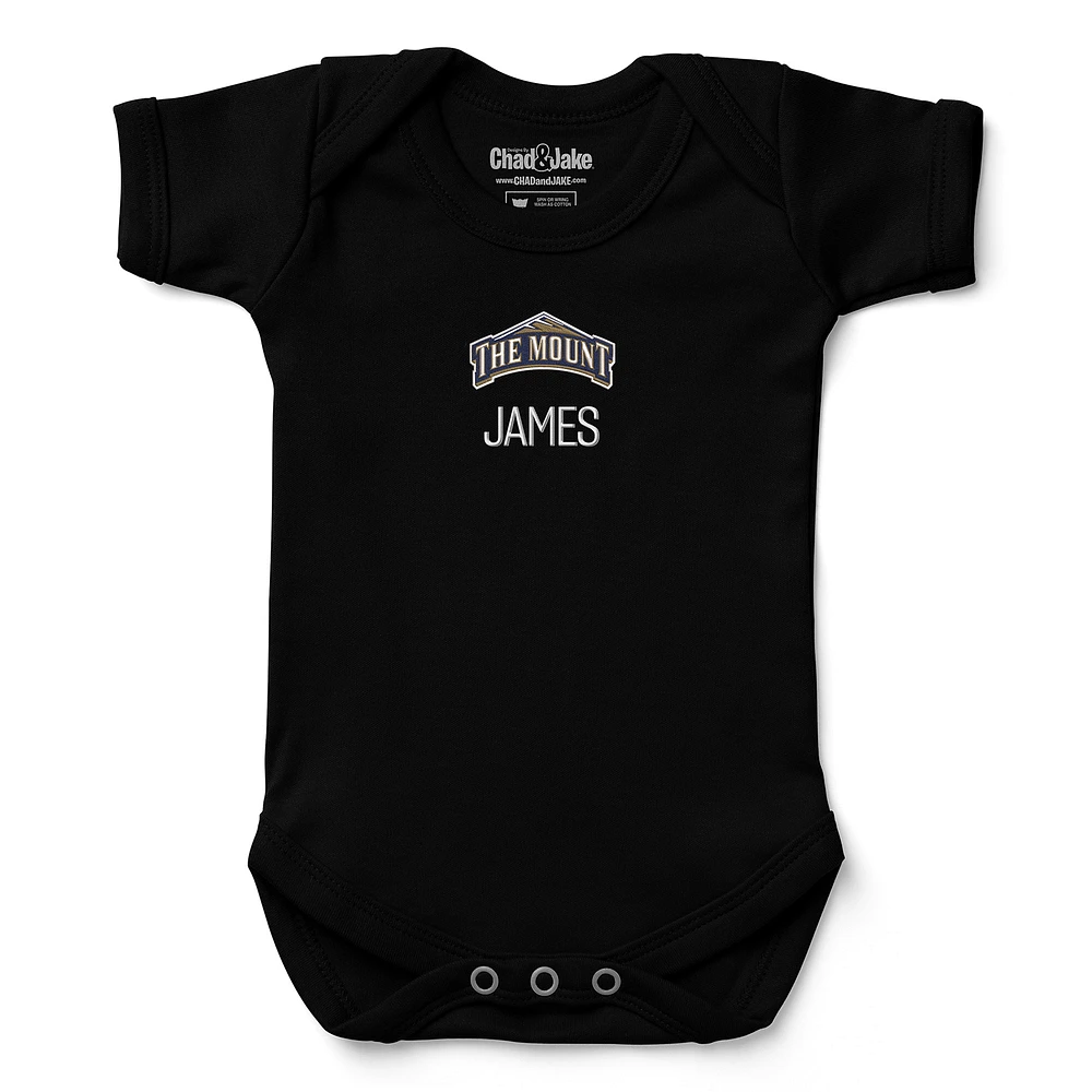 Newborn & Infant Chad Jake Mount St. Mary's Mountaineers Personalized Team Logo Bodysuit