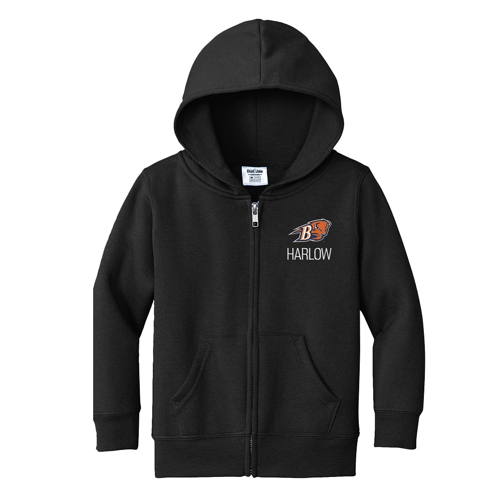 Toddler Chad & Jake Bucknell Bison Personalized Full-Zip Hoodie