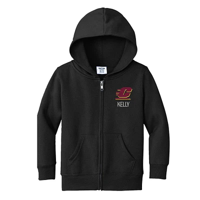 Toddler Chad & Jake Central Michigan Chippewas Personalized Full-Zip Hoodie