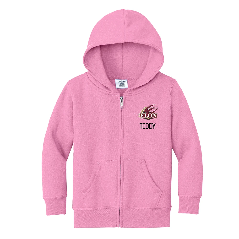Toddler Chad & Jake Pink Elon Phoenix Personalized Full-Zip Hoodie