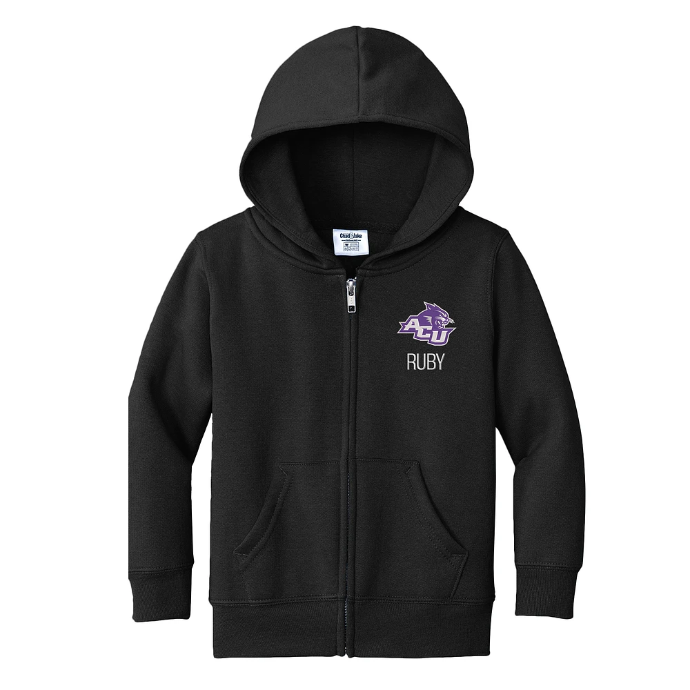 Toddler Chad & Jake Abilene Christian University Wildcats Personalized Full-Zip Hoodie
