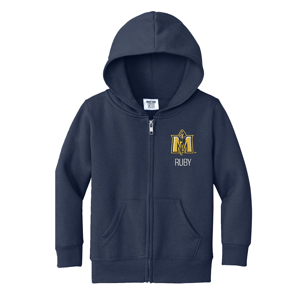 Toddler Chad & Jake Navy Murray State Racers Personalized Full-Zip Hoodie