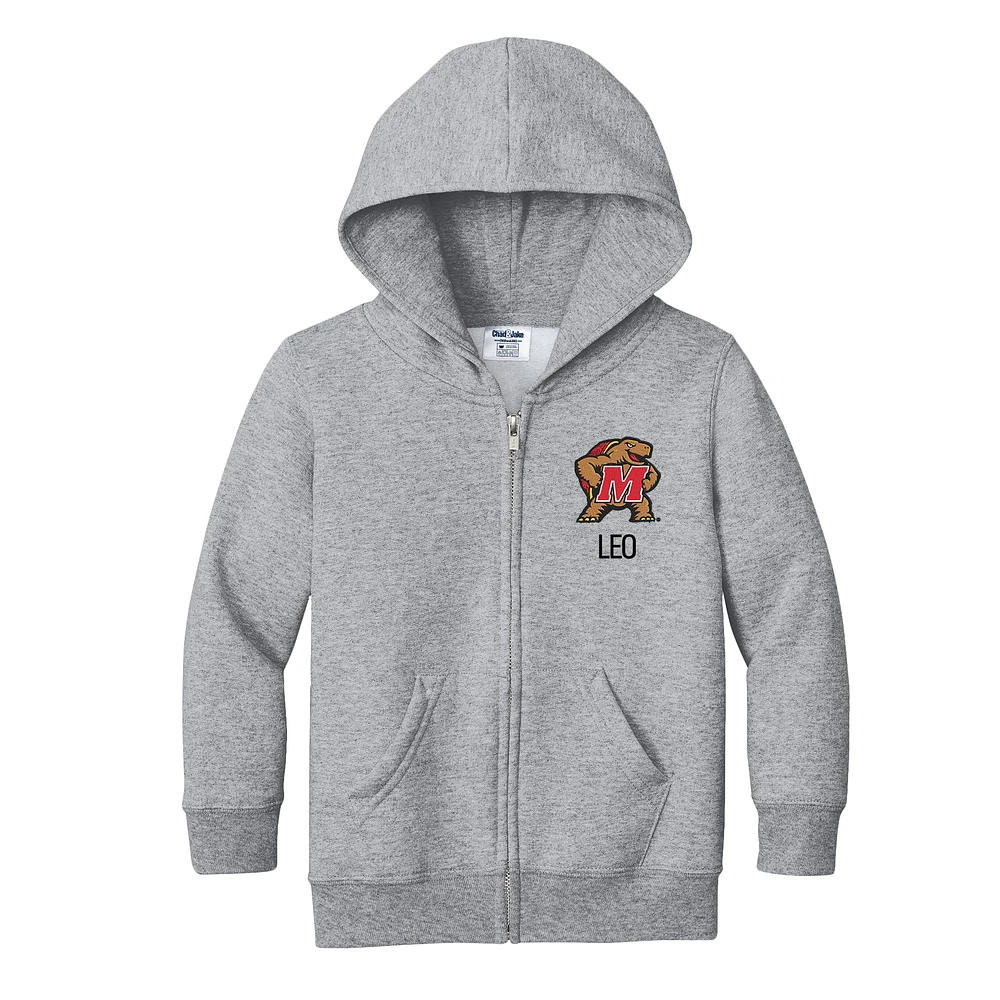 Toddler Chad & Jake Maryland Terrapins Personalized Full-Zip Hoodie