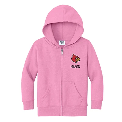 Toddler Chad & Jake Louisville Cardinals Personalized Full-Zip Hoodie