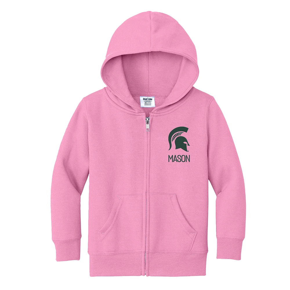 Toddler Chad & Jake Michigan State Spartans Personalized Full-Zip Hoodie