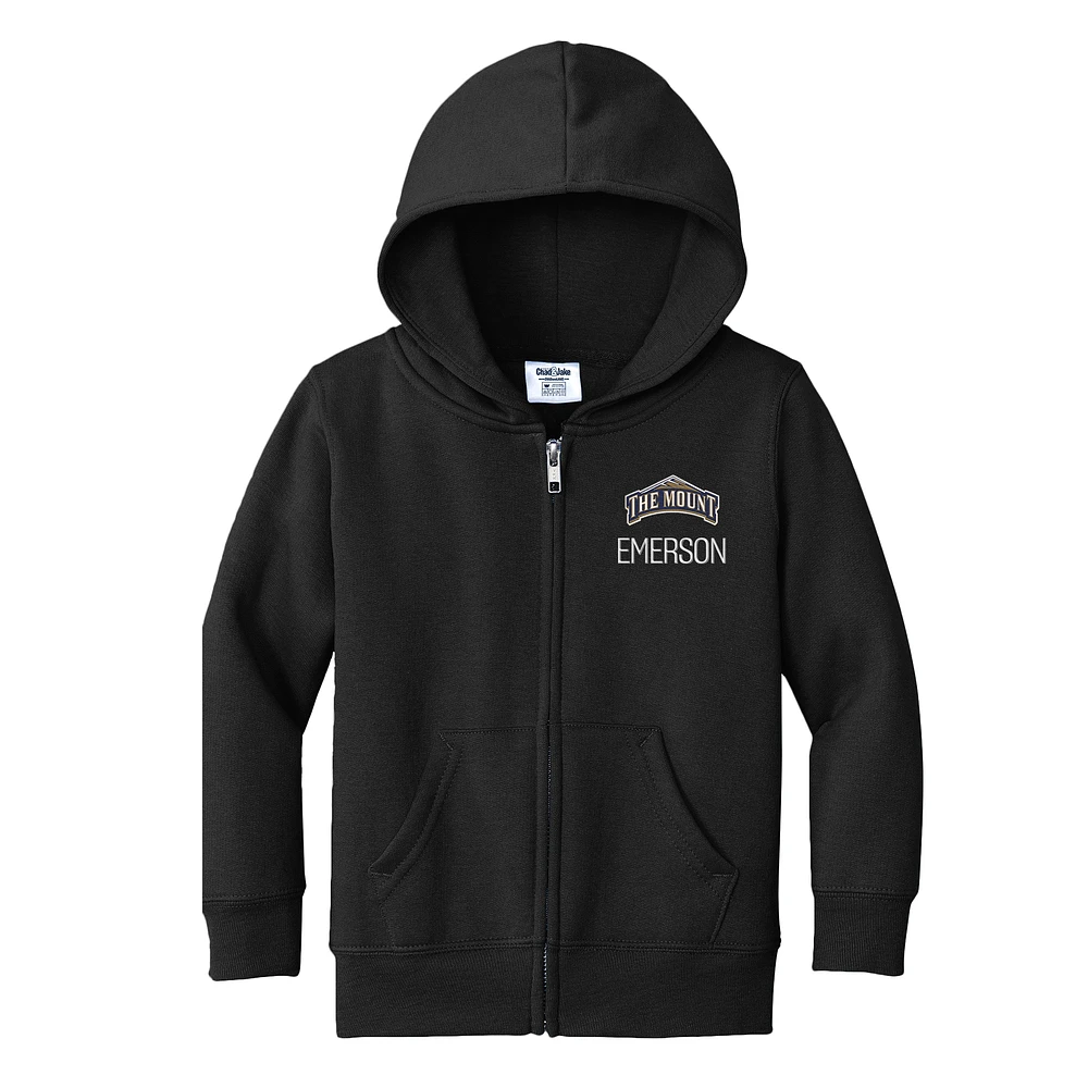 Toddler Chad & Jake Mount St. Mary's Mountaineers Personalized Full-Zip Hoodie