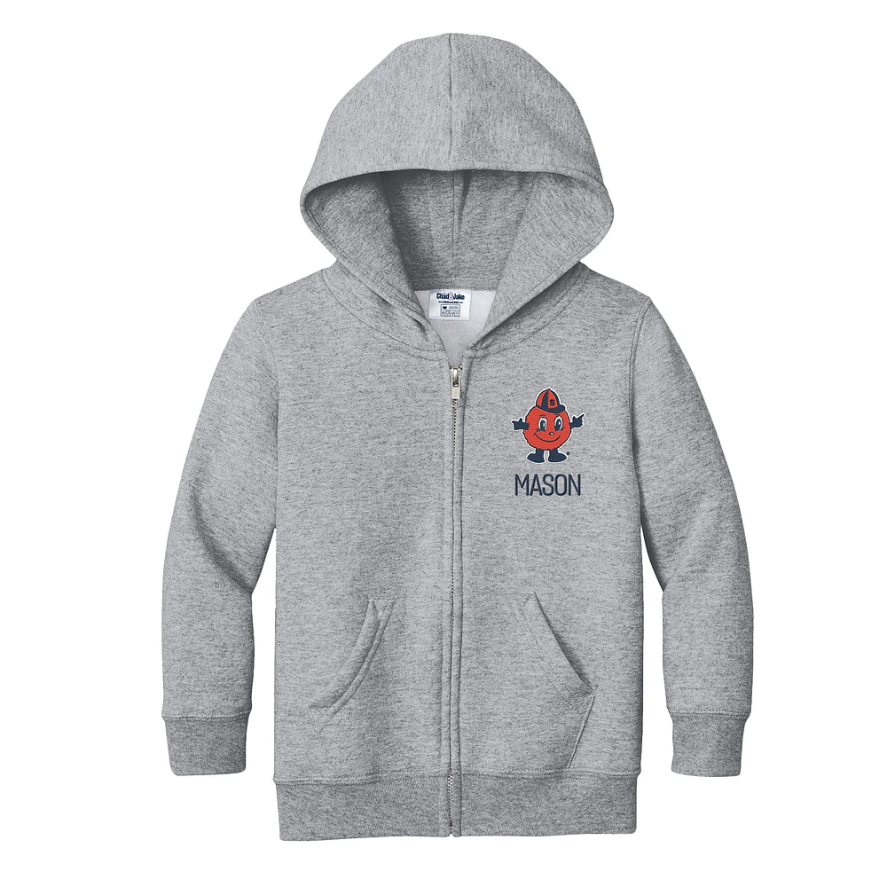 Toddler Chad & Jake Syracuse Orange Personalized Full-Zip Hoodie