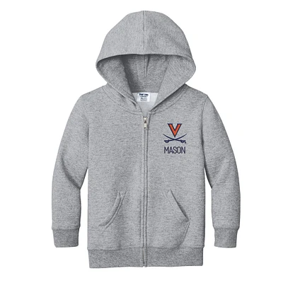 Toddler Chad & Jake Virginia Cavaliers Personalized Full-Zip Hoodie