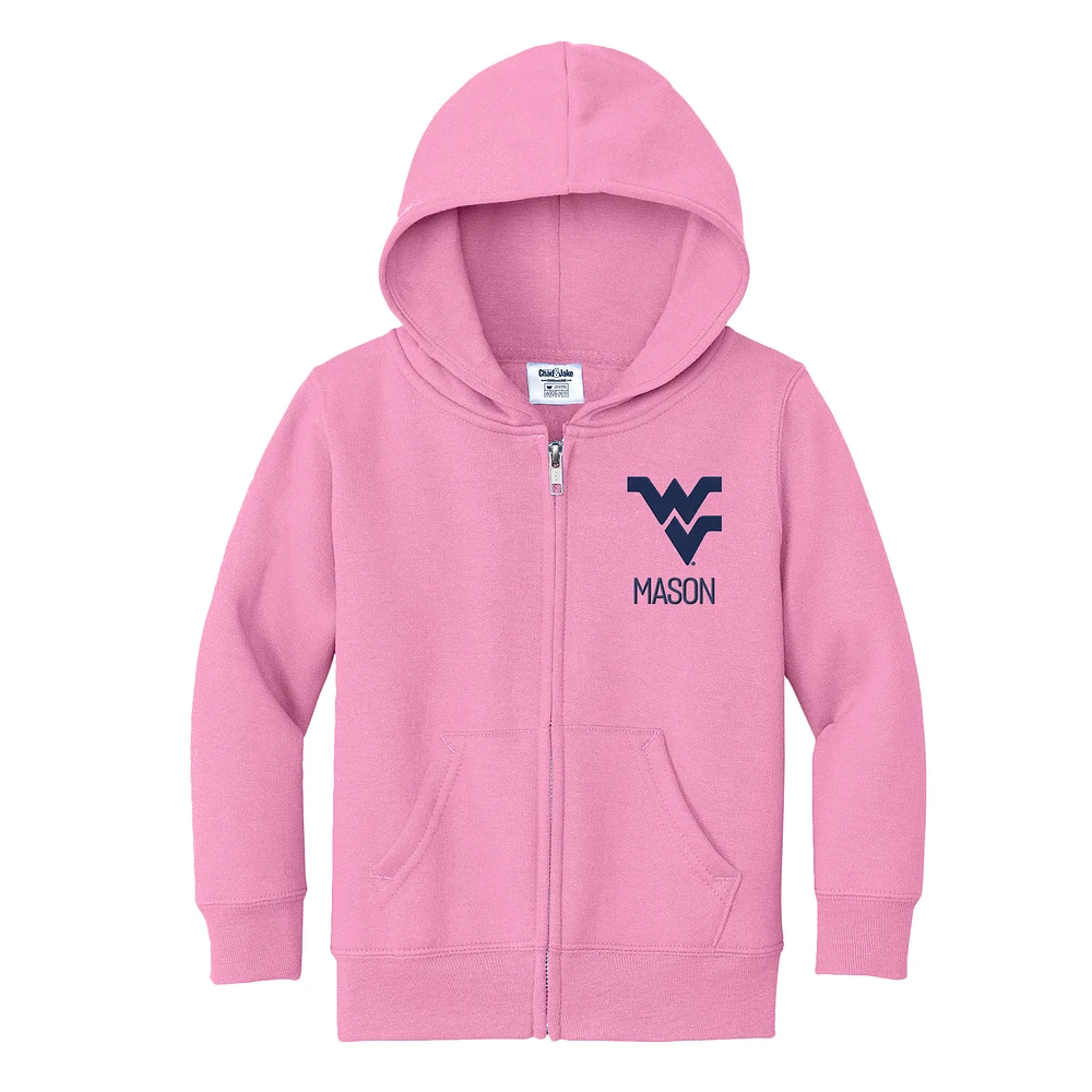 Toddler Chad & Jake West Virginia Mountaineers Personalized Full-Zip Hoodie